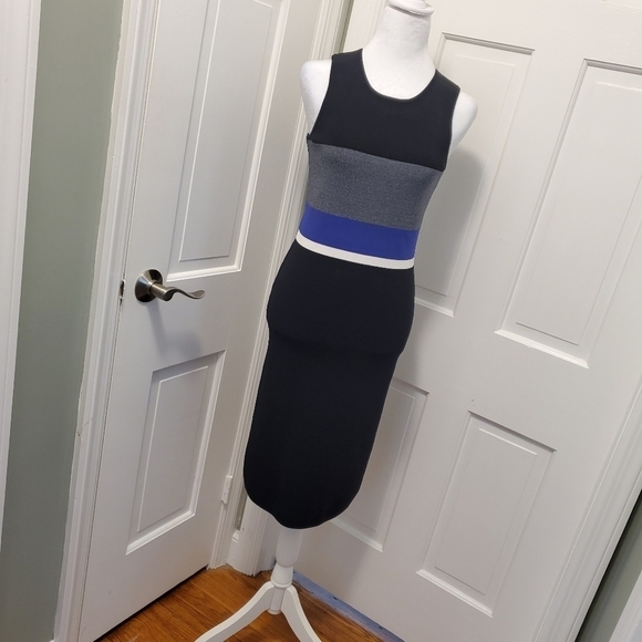 EC LINE The Label Midi Sleeveless Sweater Dress Size Medium, Classic - Picture 3 of 10